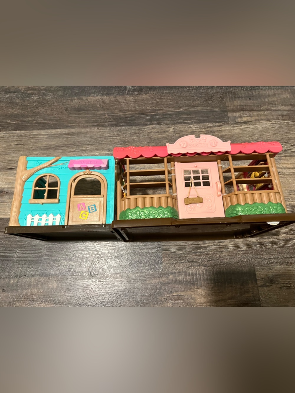 Foldable Kids Playhouse Set - Pink and Teal